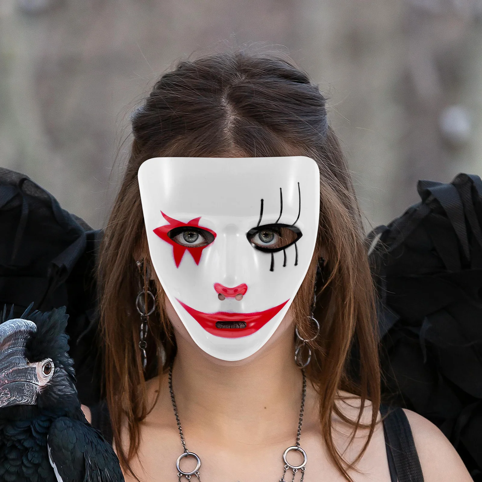 Hip-Hop-Maske, Maskerade-Masken, Bulk-Ball-Ball-Kostüm, Halloween, gruselige Karneval für Herren, Clown-Kostüme