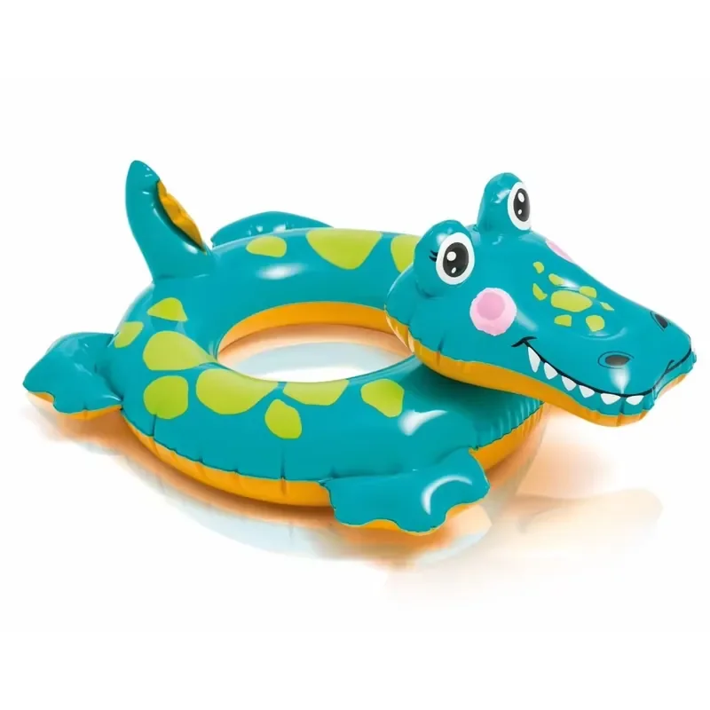 INTEX 58221 Animal Shape Swim Rings Inflatable Kids Pool Float 3 Assorted Designs