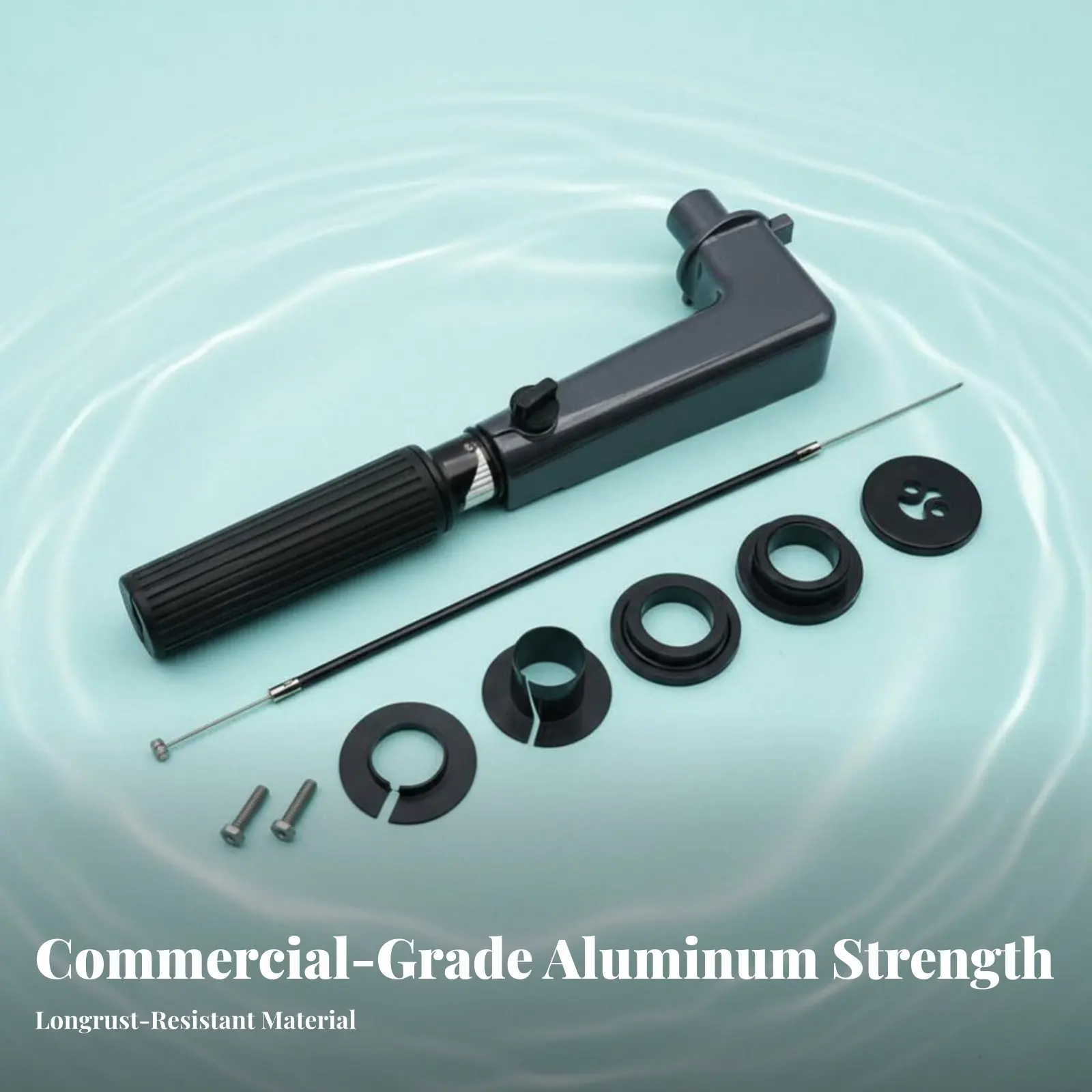 

Телескопическая рукоятка управления двигателем с регулируемой длиной, удлинитель руля, простая установка для рыбалки, парусного спорта