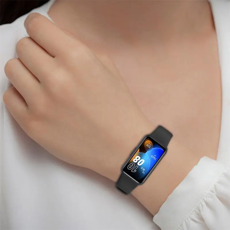 1 Uds Correa de muñeca para Huawei Band 8 pulsera deportiva Correa de silicona suave para Huawei Band8 Correa de repuesto Smartwatch