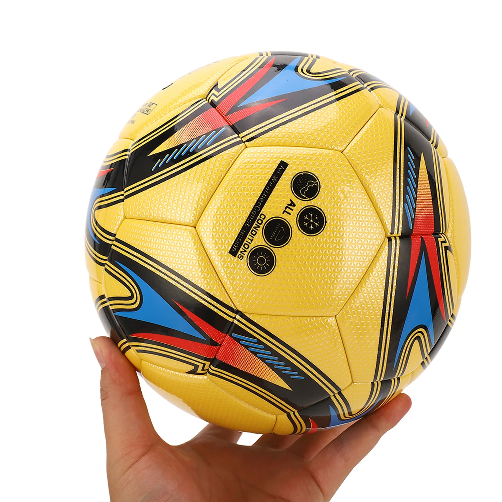 

Soccer Ball Size 5 PU Soccer Football Wear Resistant Soft Touch Sports Ball for Game Matches Kids Adults
