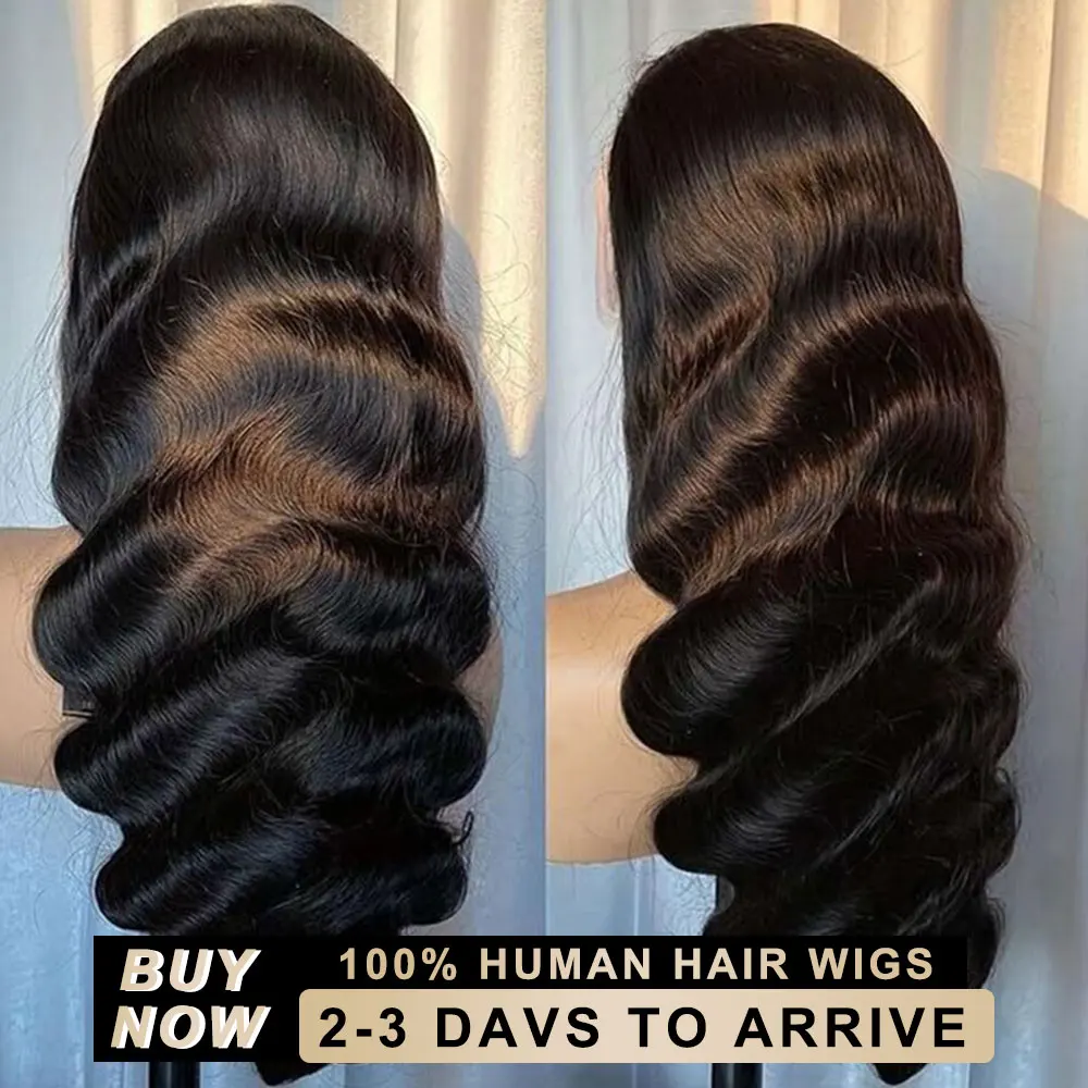 

250 Density 30 40 Inch Body Wave Lace Frontal Human Hair Wigs 13x6 13x4 Remy Transparent HD Lace Front Wig For Black Women