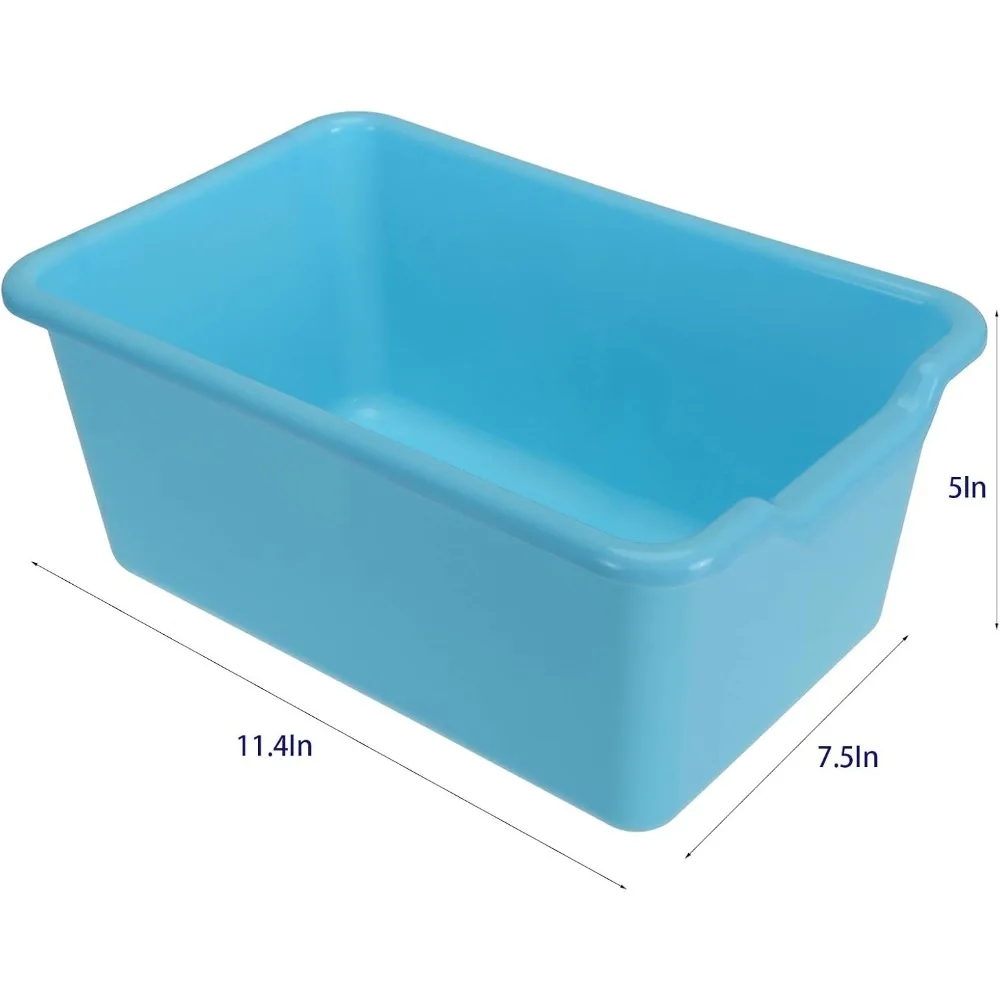 حلول تخزين الفصول الدراسية: 16 قطعة من صناديق المكعبات البلاستيكية للكتب والألعاب وتنظيم الحرف اليدوية