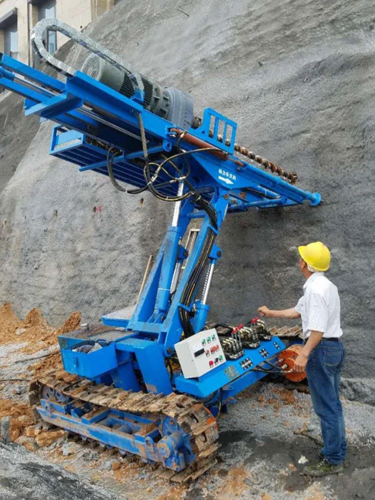 YGYG Crawler Mounted Hydraulic Drill Anchoring Drilling Machine Soil Nailing Mini Auger Drilling Rig Blasting Hole Drilling Rig