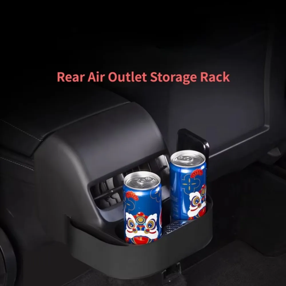 For Tesla Mol 3 Mol Y 2019-2023 Rear Seat Air Vent Cup Holr Storage Box Organizer Car Spare Parts