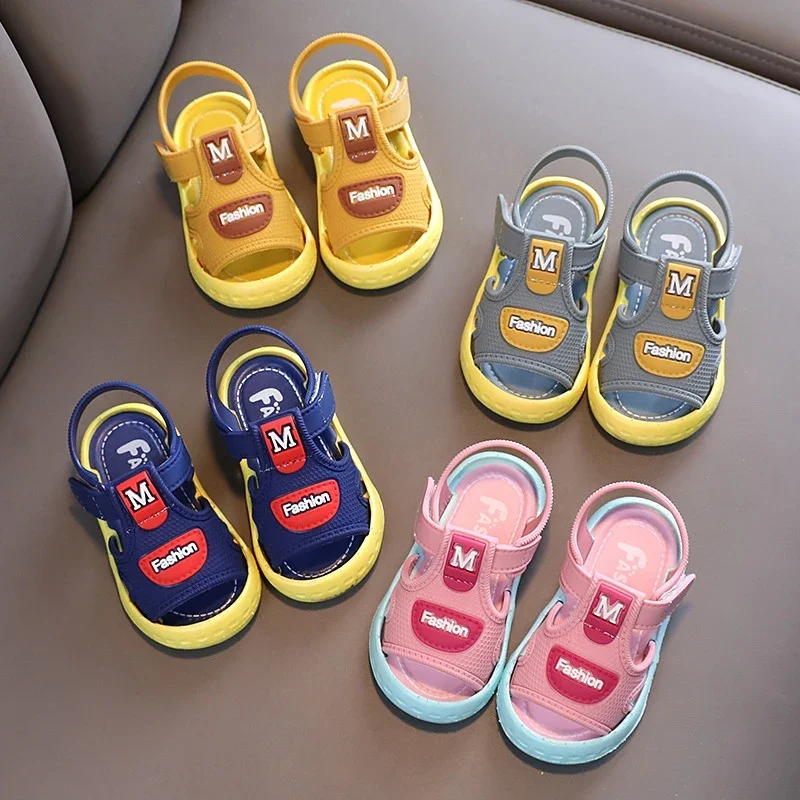 

Summer Baby Sandals Children Shoes Mesh Toddler Beach Shoes Leather Kids Flat Shoe Sandals Casual Toddler Sandal for Girls Boys