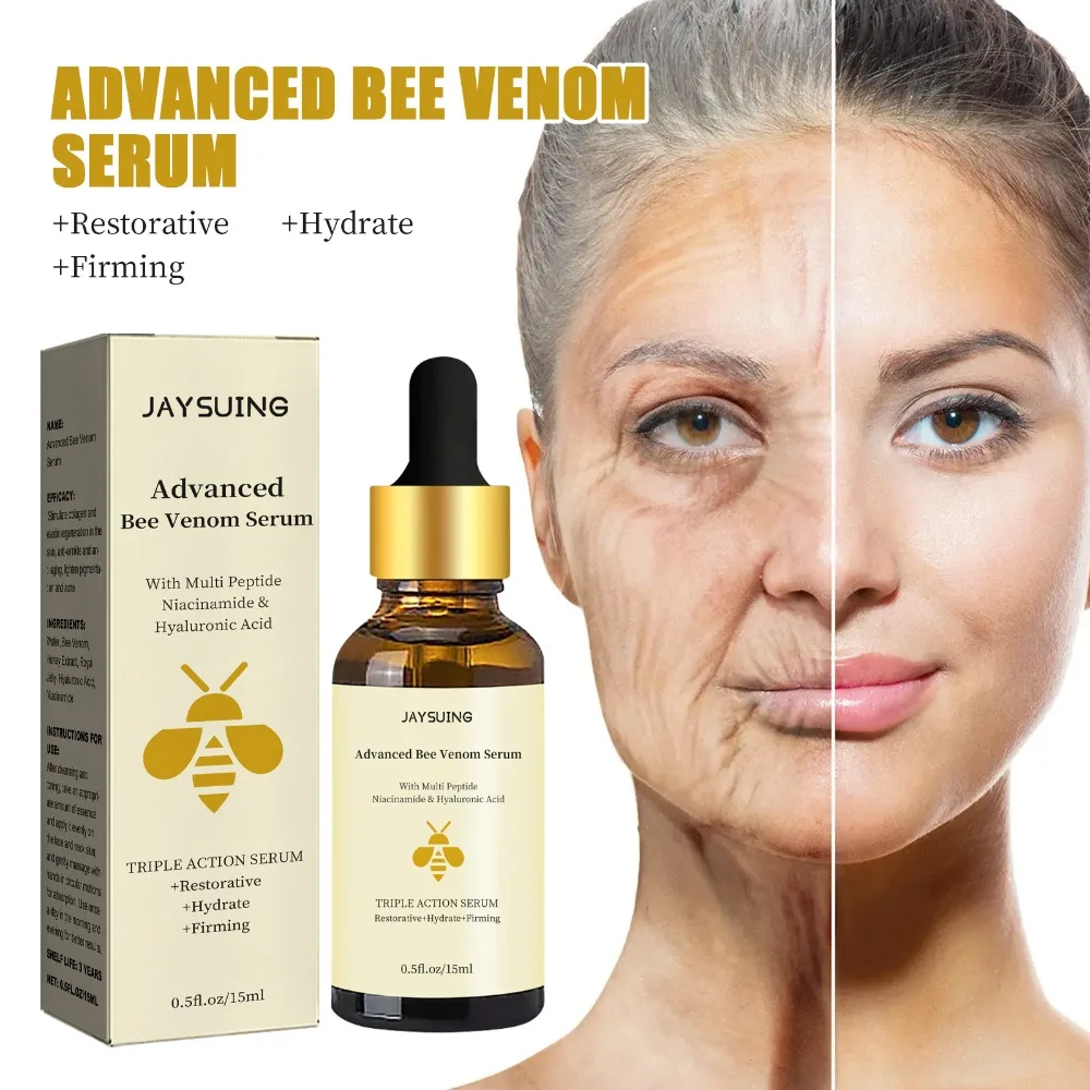 

Bee Venom Serum Lightens Fine Lines, Wrinkle Lines, Dullness, Nourishes and Firms Skin, Anti-Wrinkle Serum