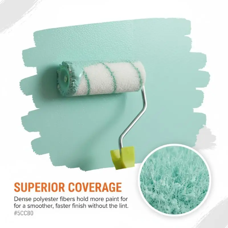8Pcs 2Inch Smooth Finish Paint Roller Tray Lint-Free Mini Paint Roller Painting Walls High-Density Fabric Paint Rollers Set