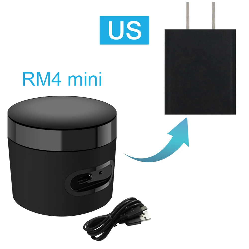 Broadlink RM4 Mini HTS2 IR-Fernbedienung für Klimaanlage, TV, Set-Top-Box, Temperatur- und Feuchtigkeitssensor für Google Home Alexa