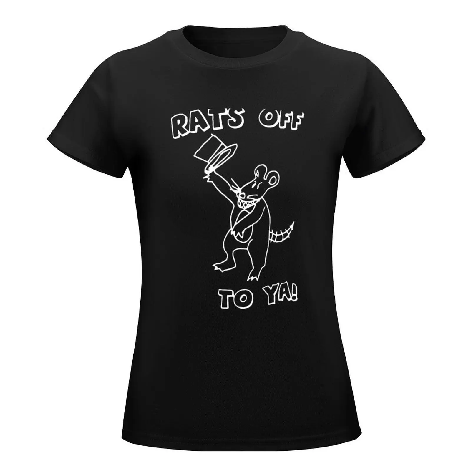 Rats Off To Ya T-Shirt shirts graphic tees funnys hippie clothes animal print shirt for girls t-shirts for Women graphic tees