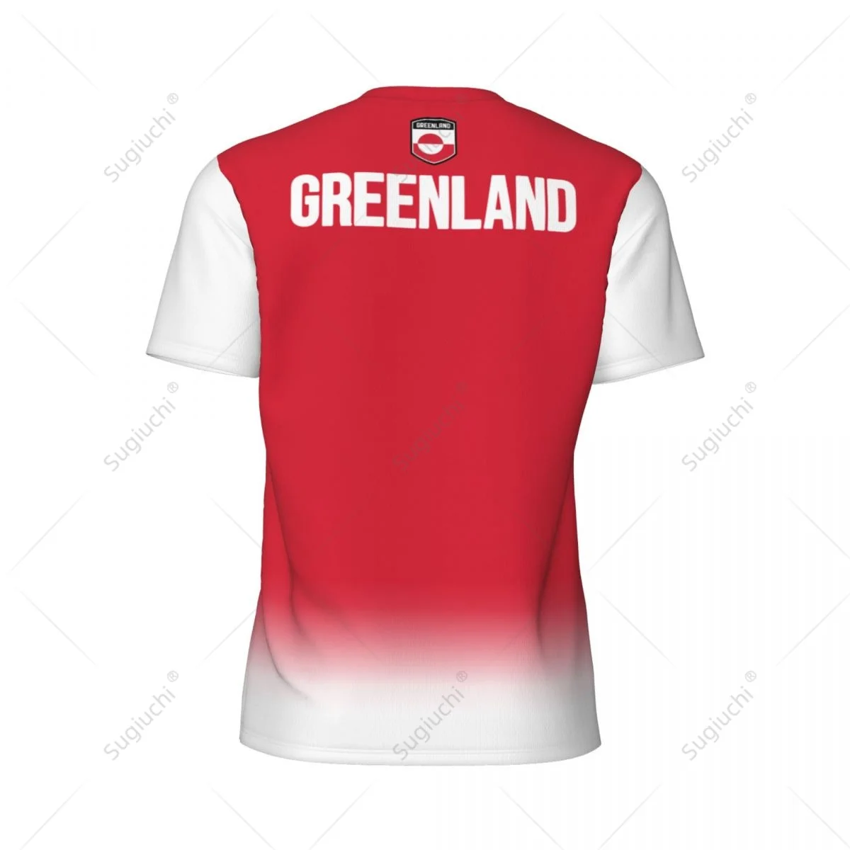 Camiseta de malla deportiva con estampado 3D personalizado, ropa con bandera de Greenland para correr, fútbol, tenis, fútbol y Fitness