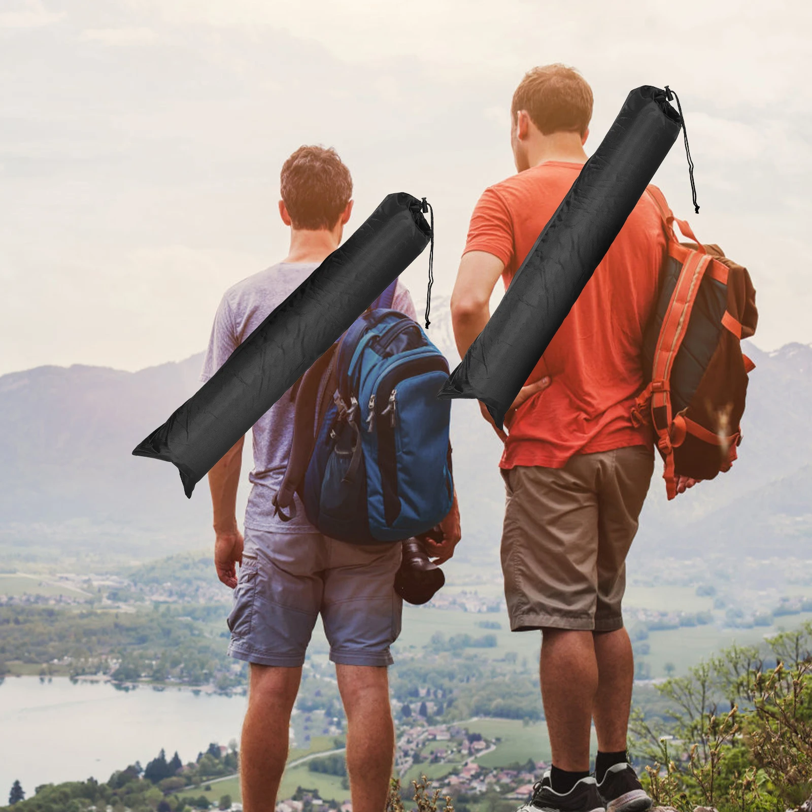 

Convenient Trekking Pole Carry Bag Waterproof Oxford Fabric Outdoor Gear Storage Pouch Hiking Accessories Organizer Case