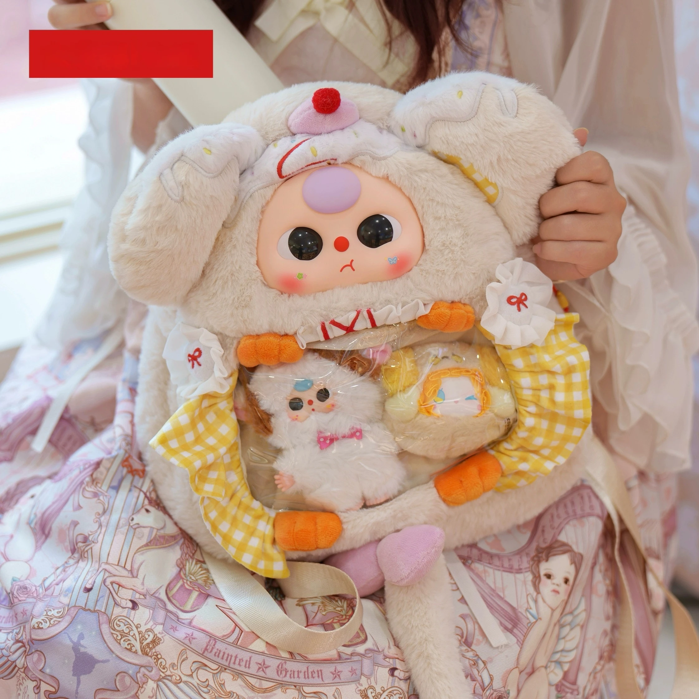 طفل ثلاثة الألم حزمة أفخم صندوق أعمى لطيف دمية على ظهره الاتجاه لعبة فتاة على ظهره المدرسية هدية عيد ميلاد هدية الكريسماس