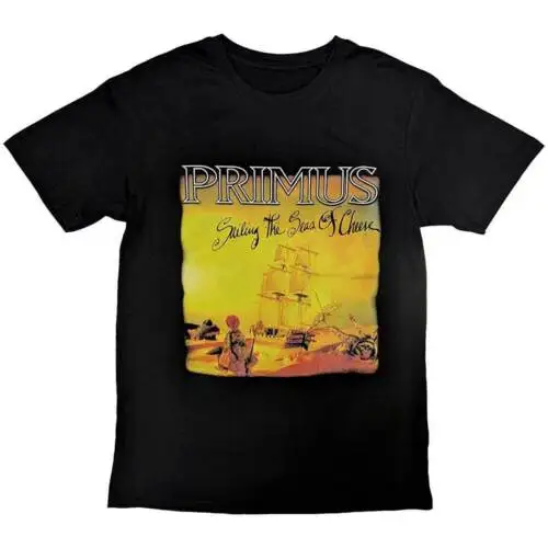 Primus Sailing The Seas Of Cheese T-Shirt Black New