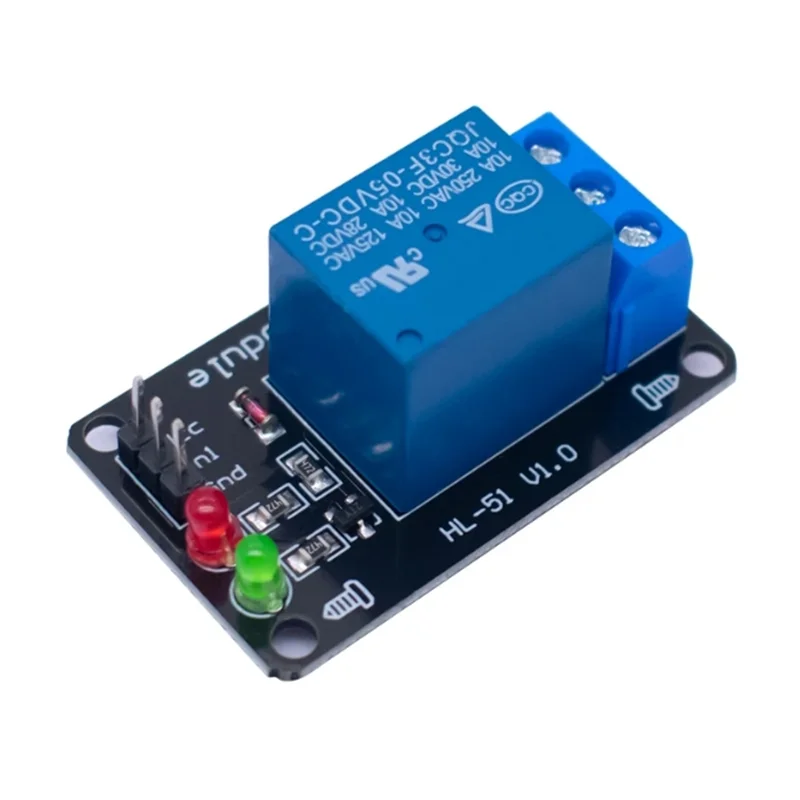 Módulo de relé electromagnético de 1 vía, placa controladora de control PLC, disparador de bajo nivel, 3V, 5V, 12V, 24V