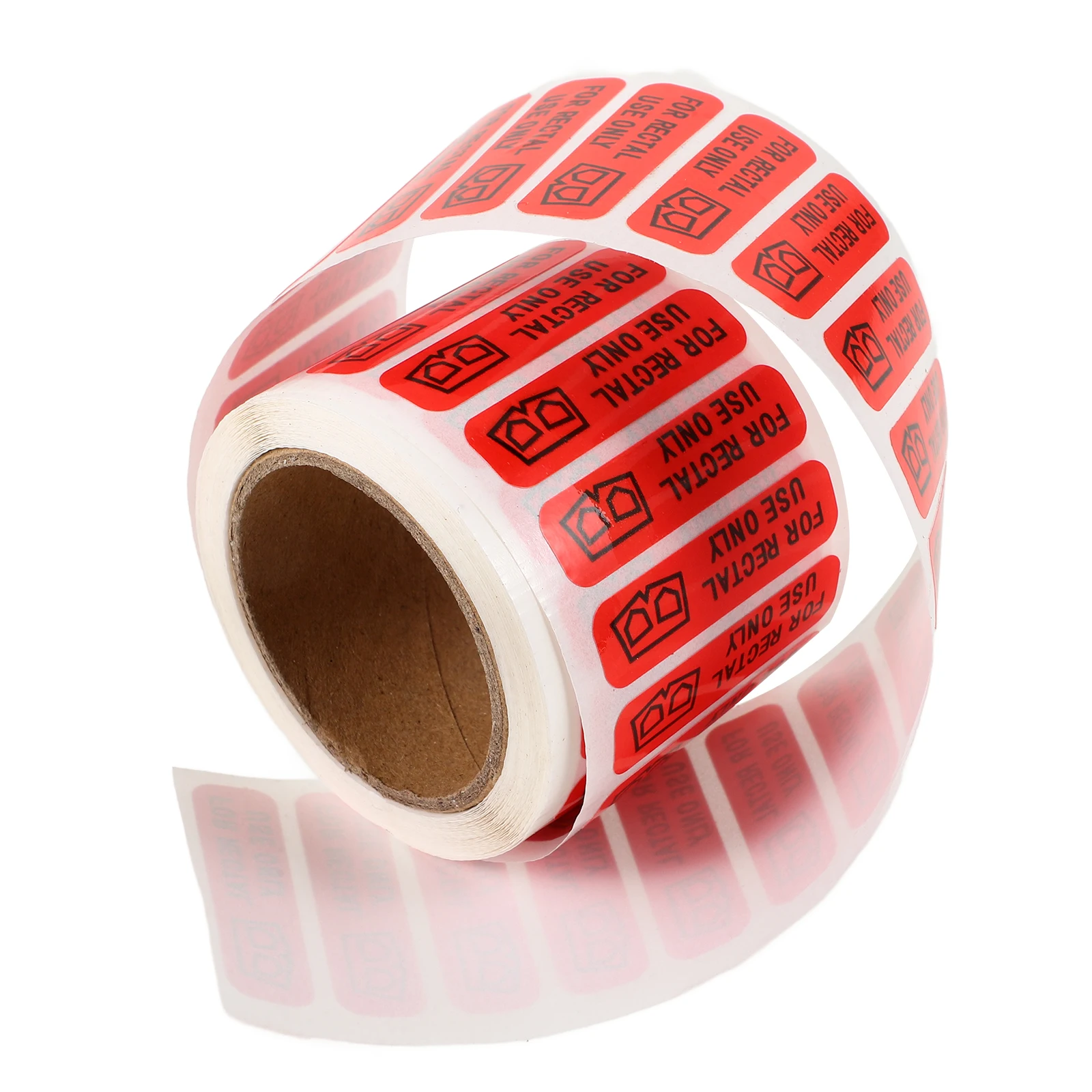 

500 Red Adhesive Stickers for Rectal Use Funny Labels Prank Adult Shorts Stickers Decorations Smooth Surface Gifts