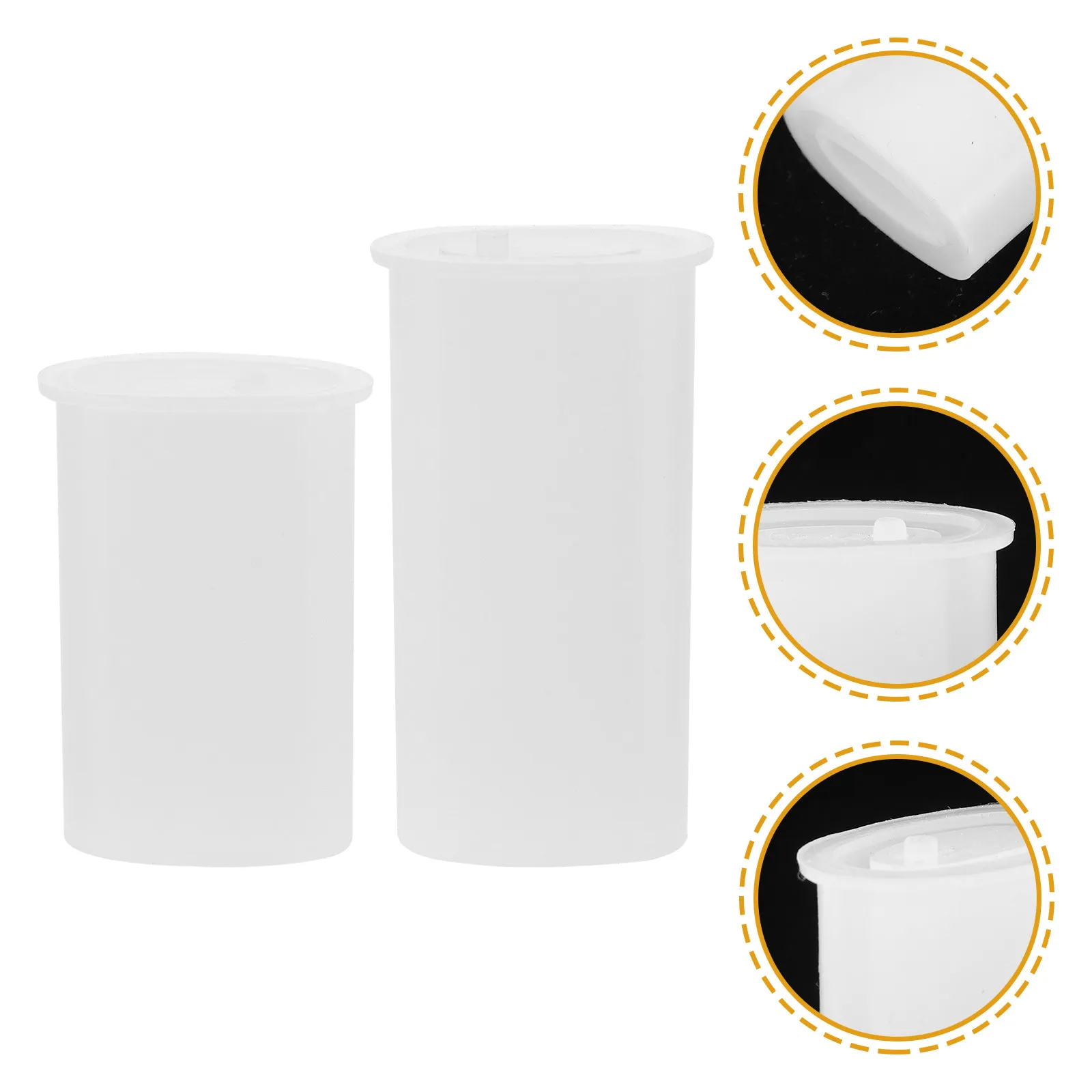 

2Pcs Lighter Case DIY Silicone Mold Smooth Interior High Elasticity Reusable Craft Mold for Epoxy Resin Casting Projects