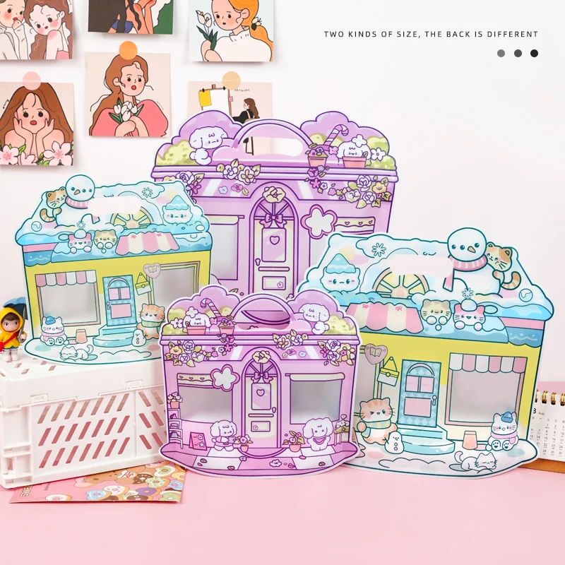 Wonderful Shop Gift Seal Pocket Cute Cartoon Snack Candy Packaging Bag Holiday Gift Bag Kindergarten Birthday Handheld Gift Bag