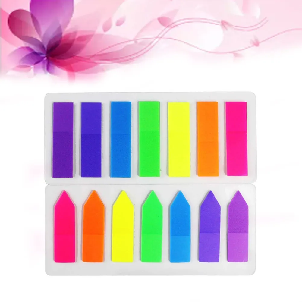 

10 шт. флуоресцентных самоклеящихся стикеров-стрелок, цветные индексные закладки, неоновые маркеры для заметок, закладки для книг, выделители