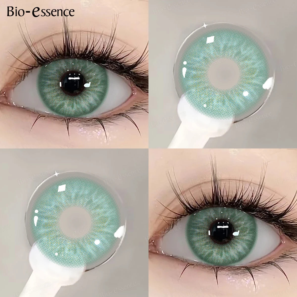Bio-essense Colored Contact Lenses for Eyes Fashion Colored Contact Blue Eyes Lenses Korean Contacts Lenses Yearly Green Pupils