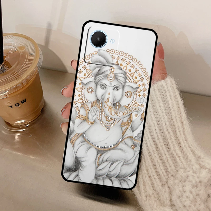 Ganesh Elephant God For Realme C55 C33 C31 C30 C35 C25Y C21Y C11 C15 8 9 10 Pro Plus GT Neo 2 3 5 2T 3T Case