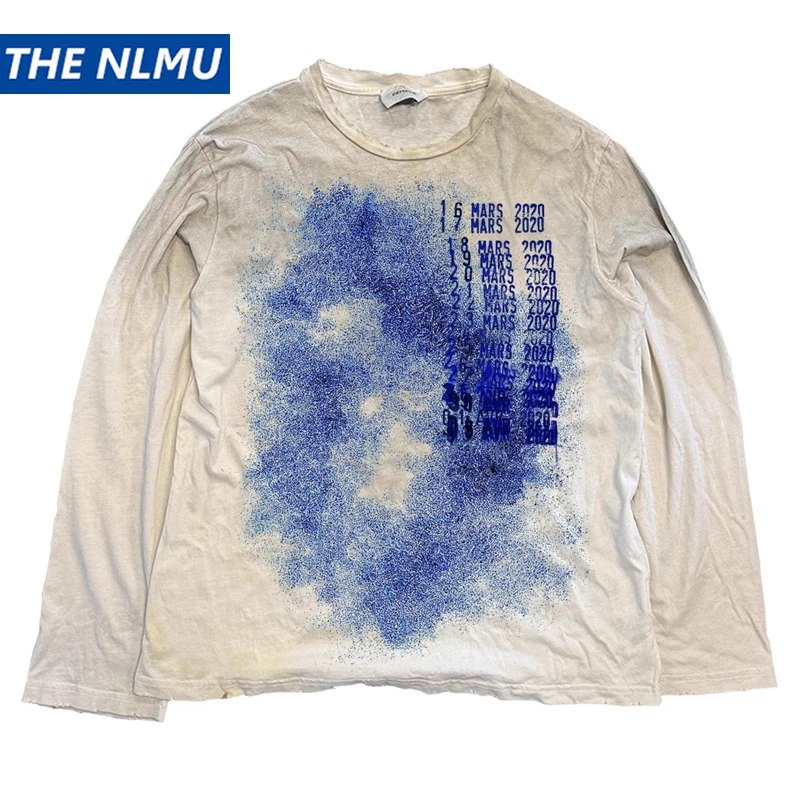 

Футболка с длинными рукавами в стиле панк-музыки, 1920, винтажные потертые футболки, свободные повседневные футболки, футболки унисекс в стиле ретро Y2K