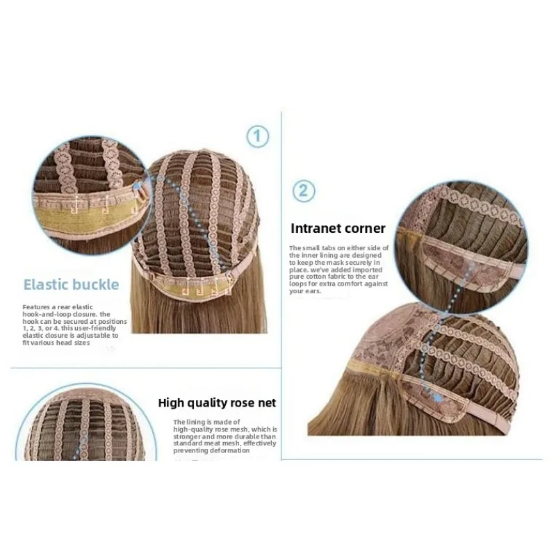 Wig Cap+ Eyebrow Mad Wig for Men Orange Wigs Short Curly Cosplay Wigs for Anime Costume for Halloween Party Funny Hair for Adult