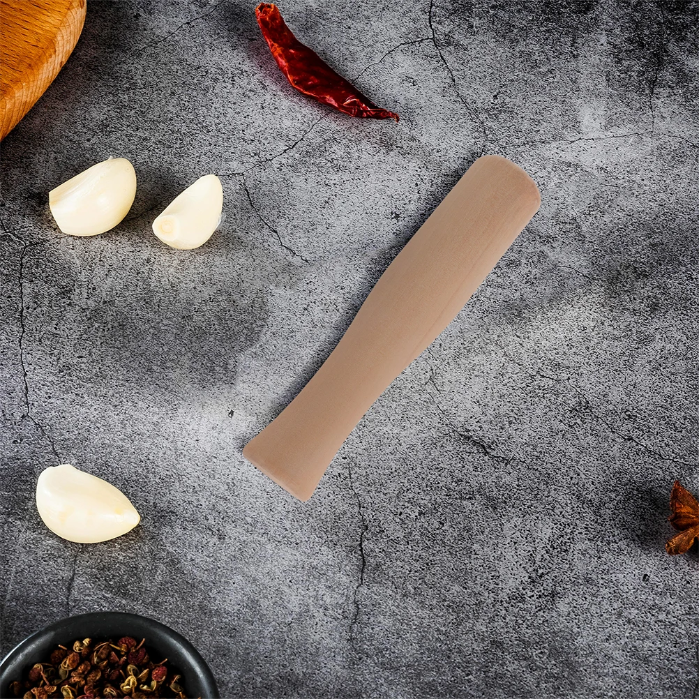 

3pcs Food Grinder Wooden Stick Natural Safe Garlic Masher Potato Crusher Beech Pounder Tool
