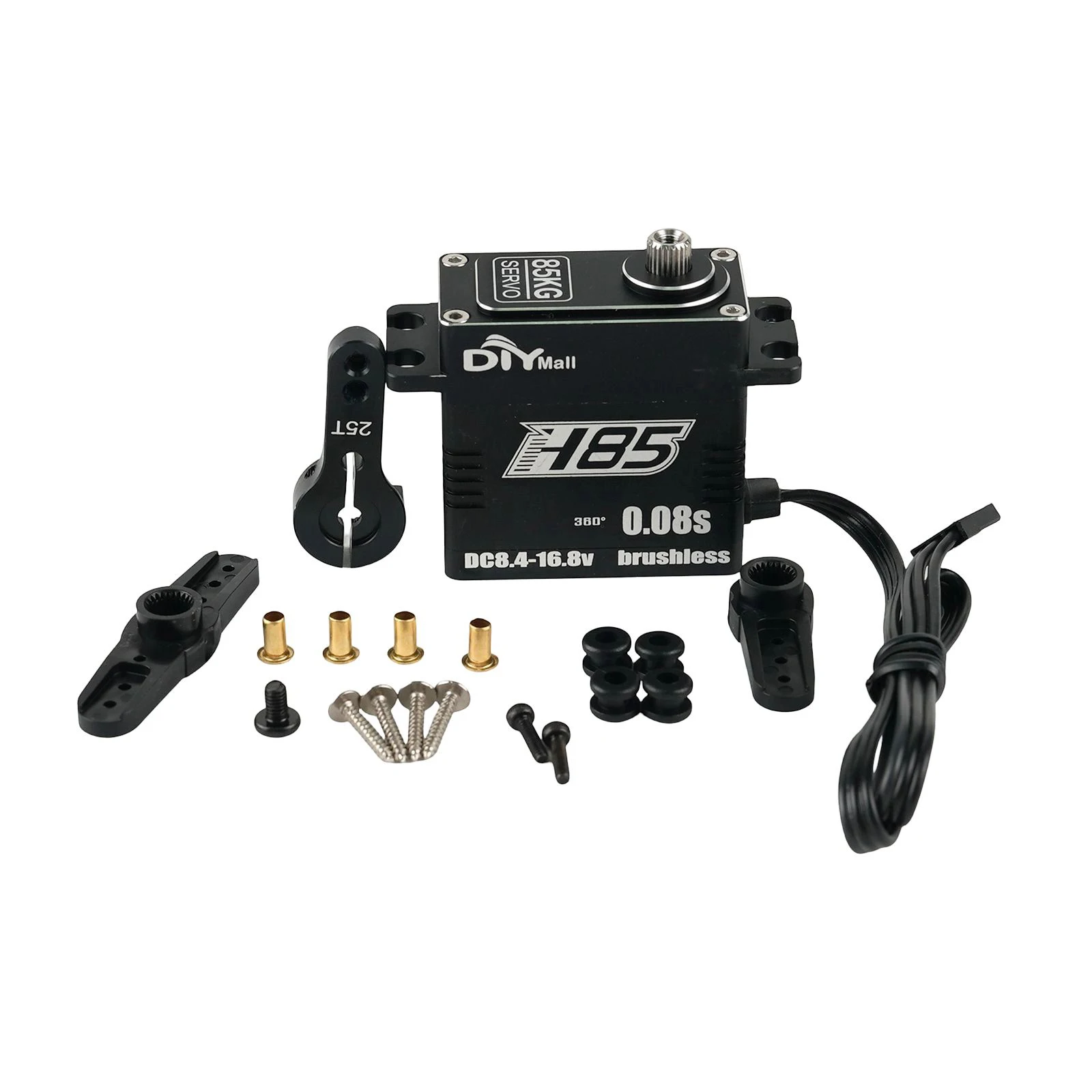 

85KG Metal Digital Servo Brushless Motor H85 8.4V-16.8V High Torque 180°/270°/360° Metal Gear Servos DIY Parts For RC Cars Robot