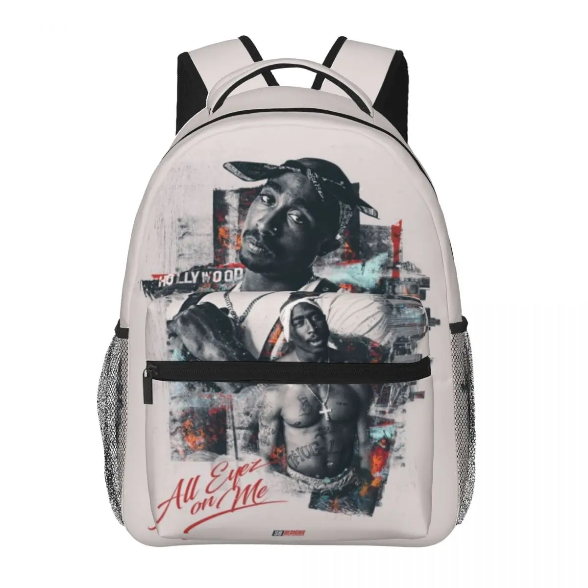 Tupac 2pac Backpack for Men Women Fashion High School Hiking Travel Daypack College Shoulder Bag Outdoor 16in