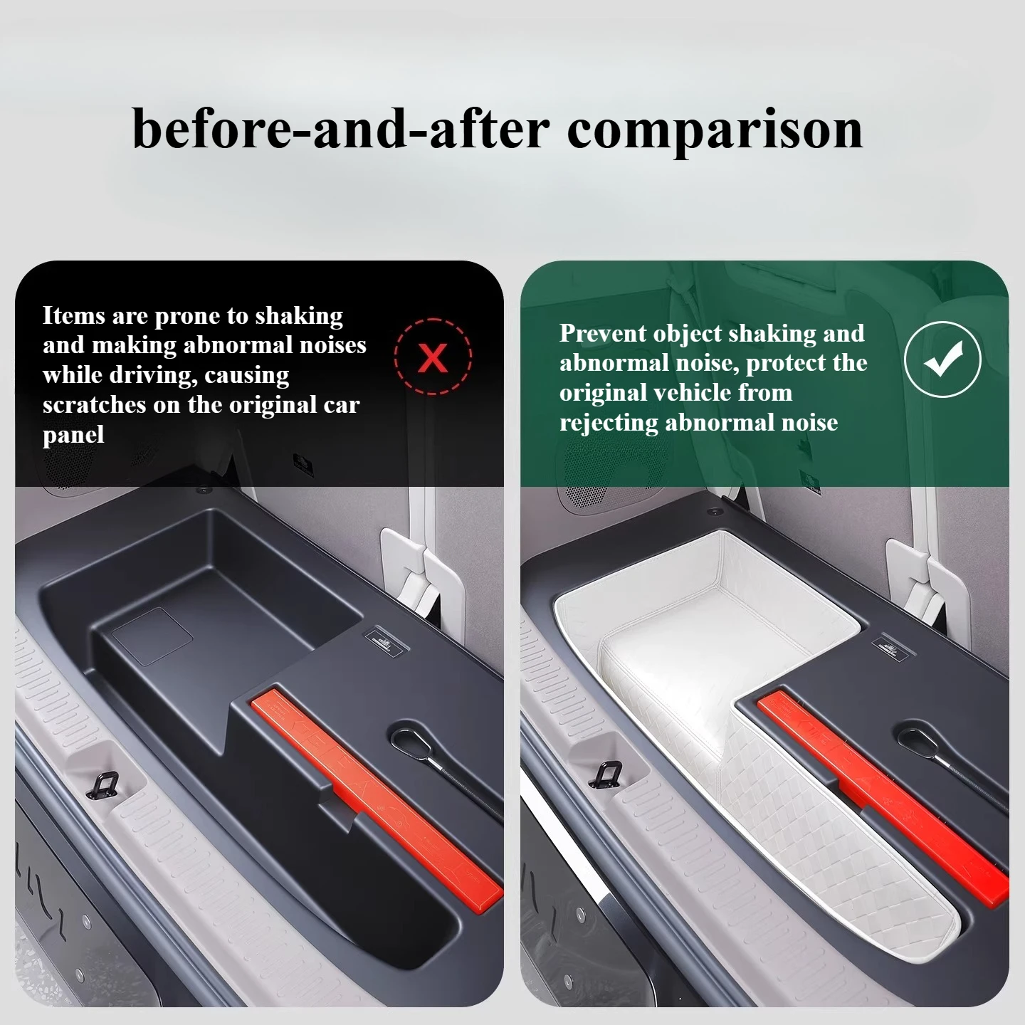 For IM LS9/IM9 trunk lower storage pad trunk concealed compartment storage waterproof Nappa leather trunk pad