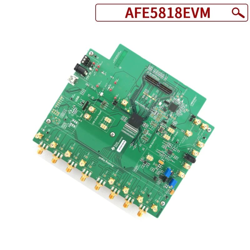 

AFE5818EVM AFE5818-Based TGC Evaluation Module with Analog-to-Digital Converter (ADC) Function, Compatible with TSW1400EVM
