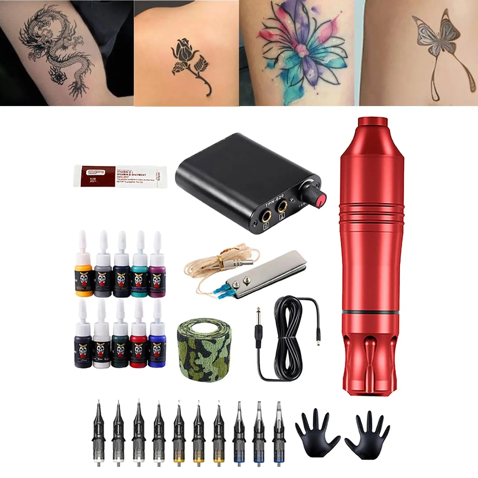 Portable Cartridge Machine Kit Lightweight Colors Inks Premium Machine Pen Kit for Artists Beginners