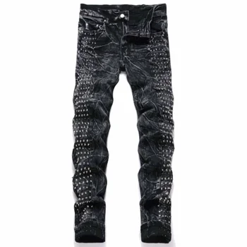 10 best sales Calça jeans com fivela falsa - №7