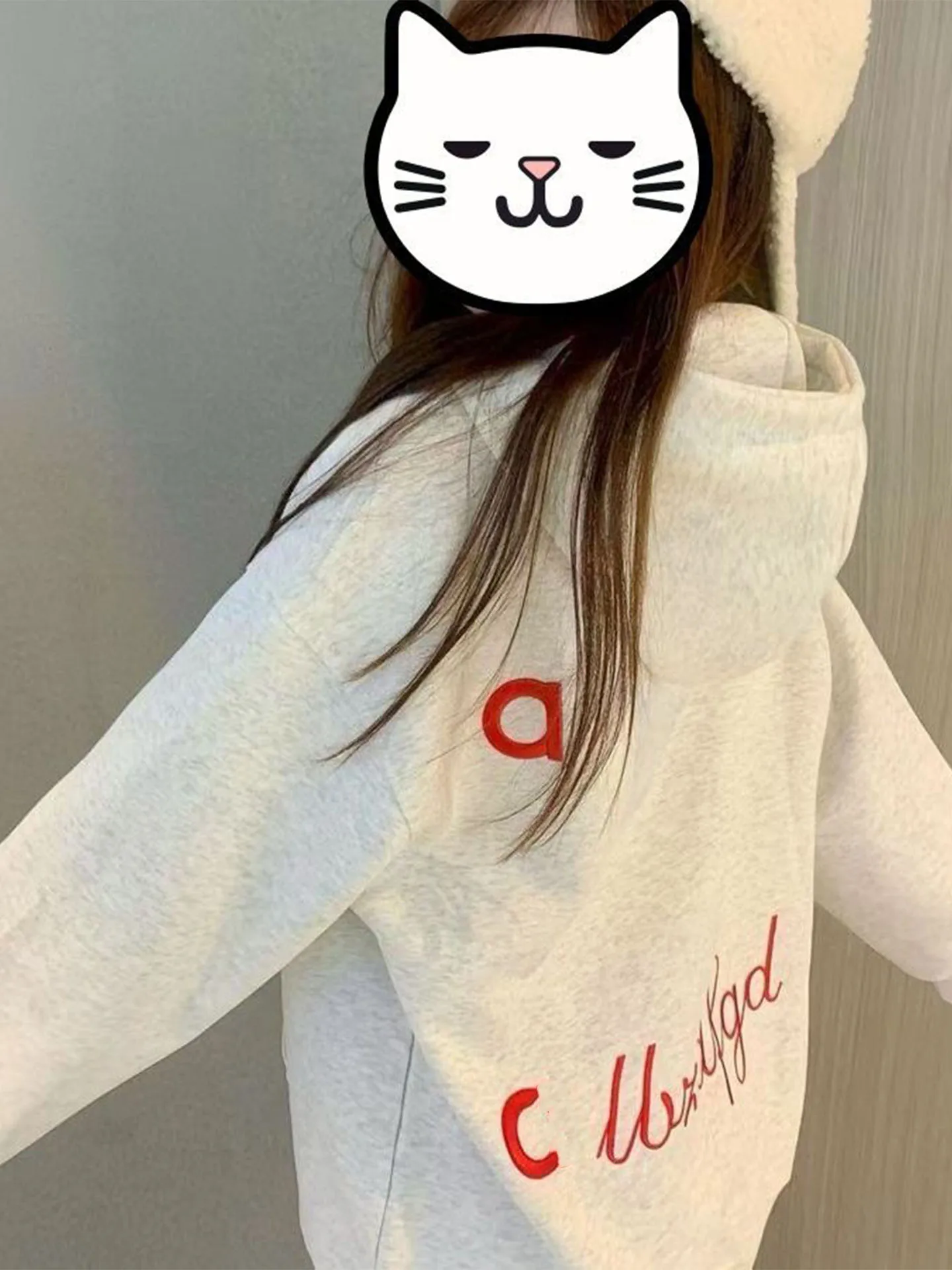 Winter New Sle American Letter Print Hoodie Loose Couple Top Chic Korean Version Dopane Trendy Streetwear Sweatirt