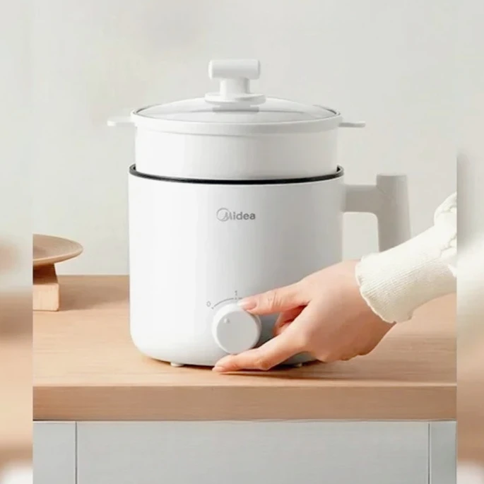 

Electric Cooker Household for Dormitory - Multifunctional, Small, Steaming, Stewing, One Person Electric Hot Pot Design