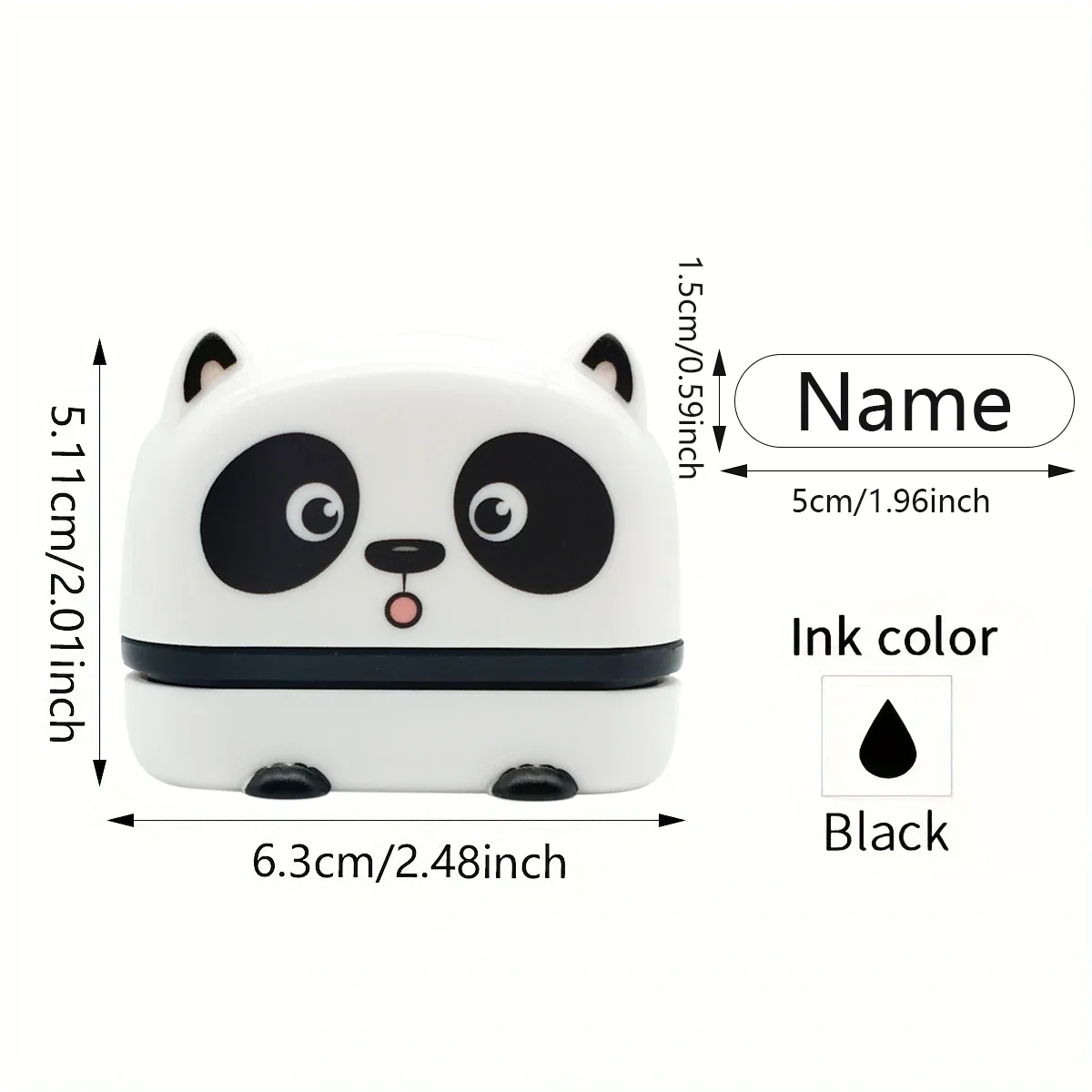 Customized children's name stamp,personalized waterproof stamp for clothing,Men's and women's personalized ink pad stamps JIN