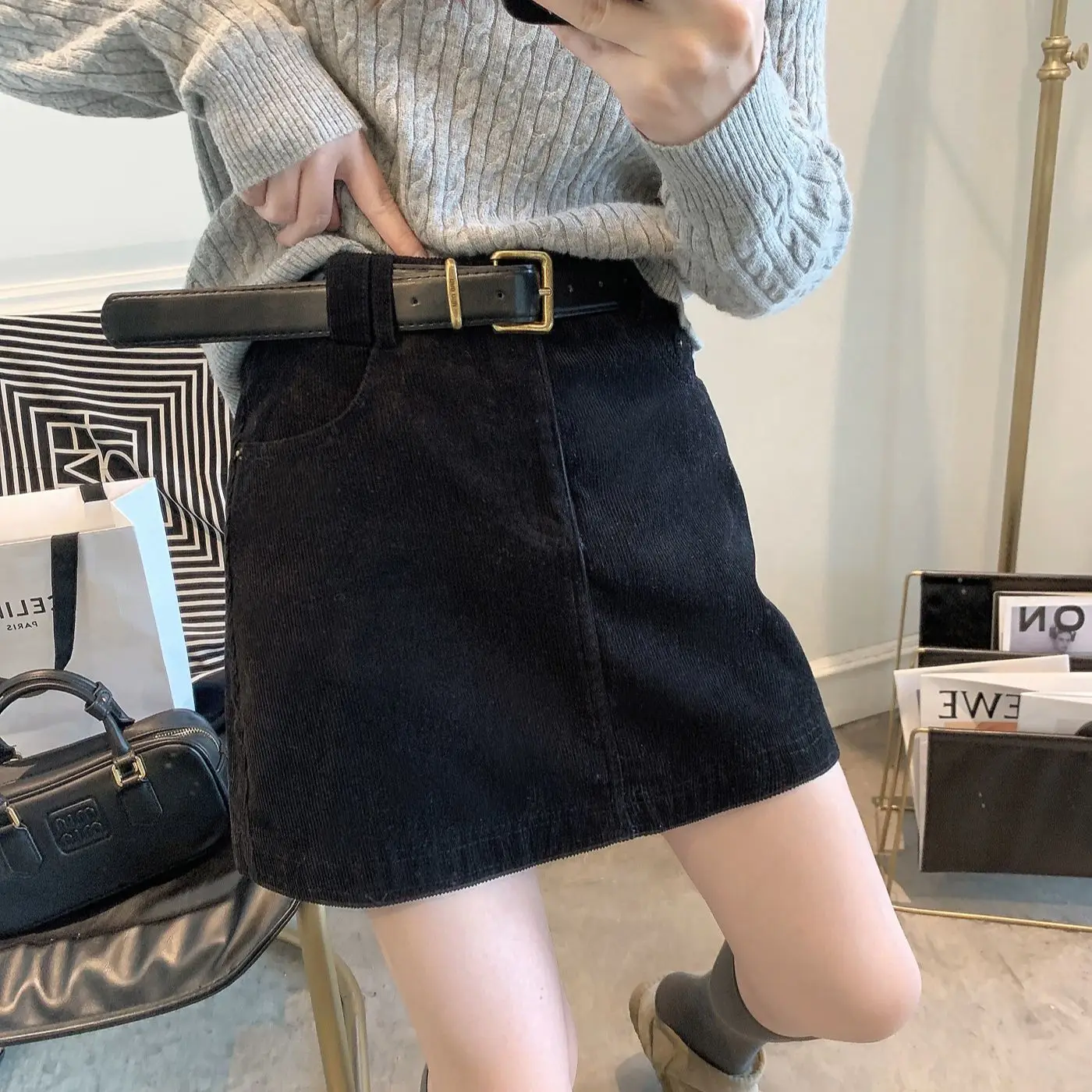 Рисунок 3 - 2025 Новая вельветовая юбка трапециевидной