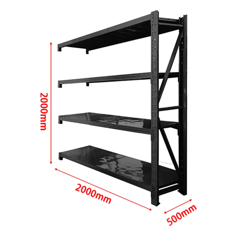 Shelf Heavy Duty Metal Stacking Storage Shelf 500kg/ Per Layer Industrial Pallet Rack