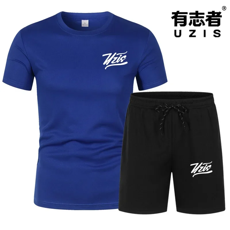 Ambição e Moda Set, T-shirt e Shorts, Adequado para os Presentes Men's t-shirt set