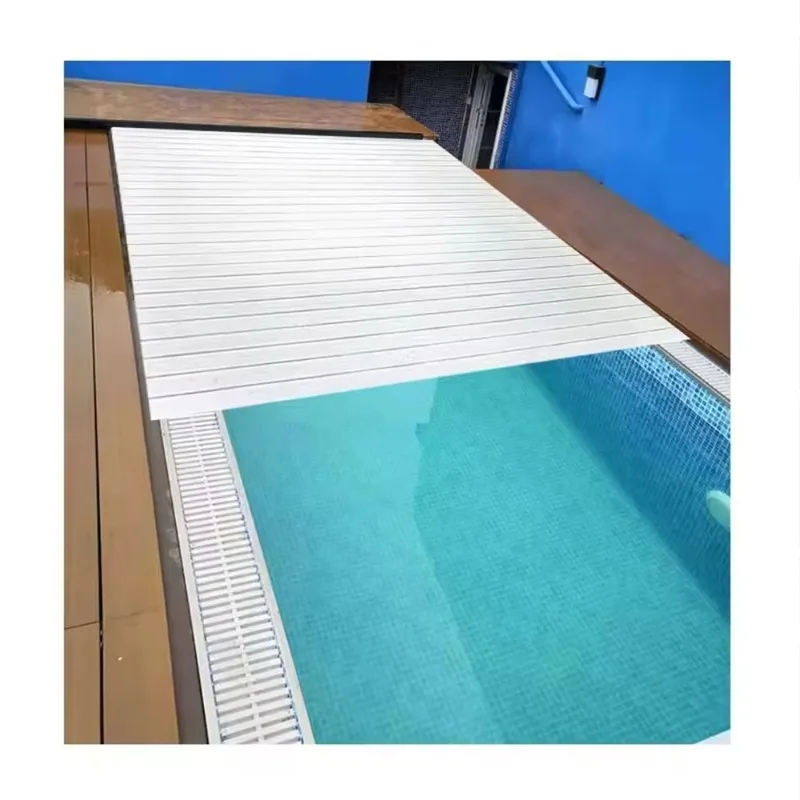 Sliding Pool Cover, Cover Scroll, Pool and Accessories