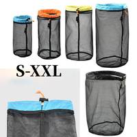 Travel Mesh Storage Bag Ultralight Outdoor Drawstring Stuff Sack Camping Traveling Organizer Hiking Tool Accessories Multi Bags