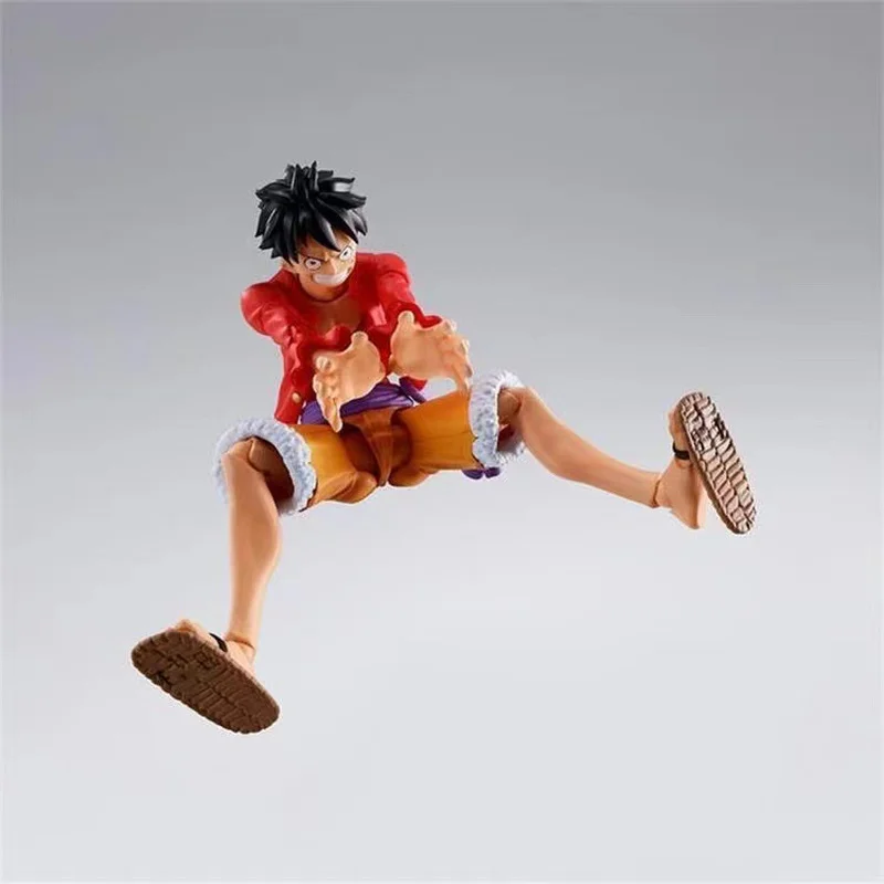15cm Figurka Anime Monkey D. Luffy z Ruchomymi Stawami, Figurka Kolekcjonerska, Model, Statuetka, Ozdoba na Biurko