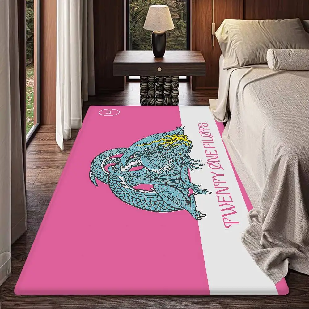 Pop Band T-Twenty One Pilots Bathroom Mat Anti-slip Absorb Water Long Strip Cushion Bedroon Mat Hotel Decor Mat