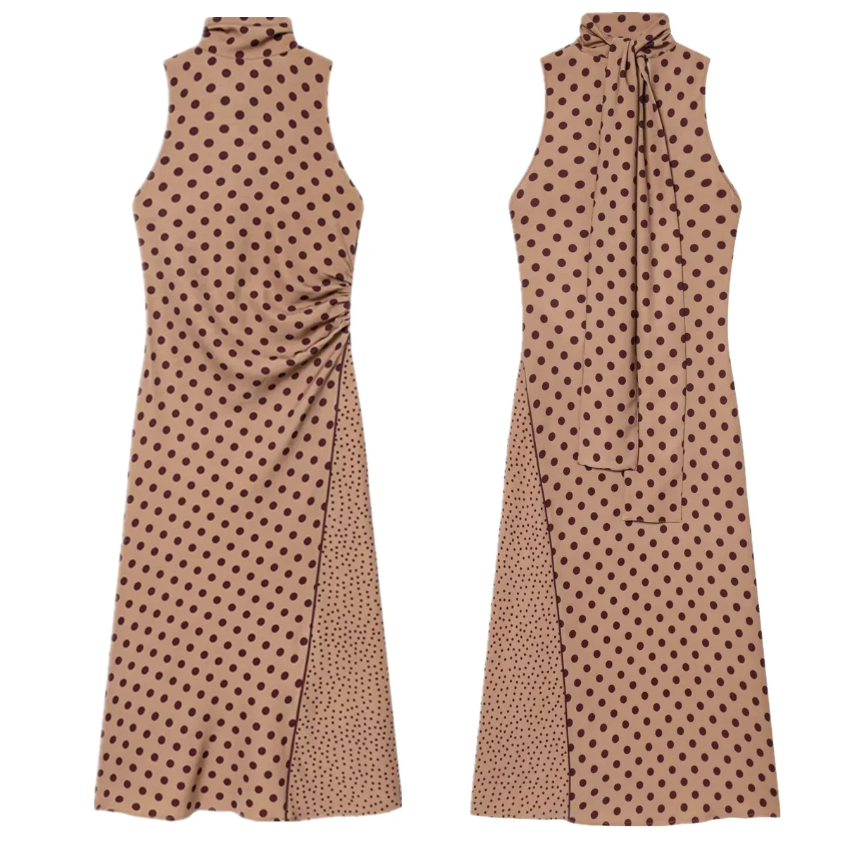 

Dave&Di French Minimalist Elegant Polka Dot Party Dress With Fashion Bow Tie Dress Elegant Party Dresses Womens Dresses Midi Dre