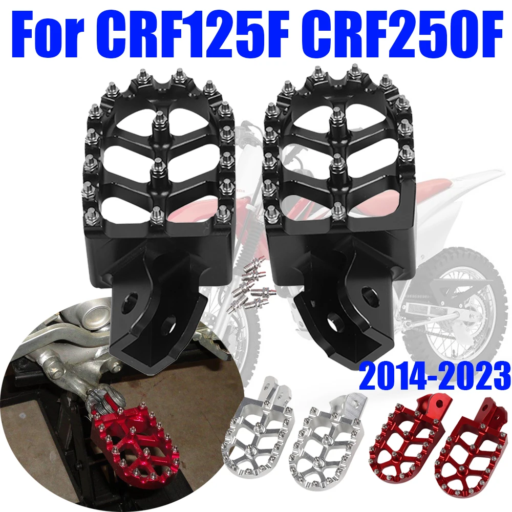 

Bike Footrest Footpegs Foot Rests Pegs Pedal For HONDA CRF125 F CRF250 F CRF 250F 125F CRF 125 250 F CRF250F CRF125F Accessories