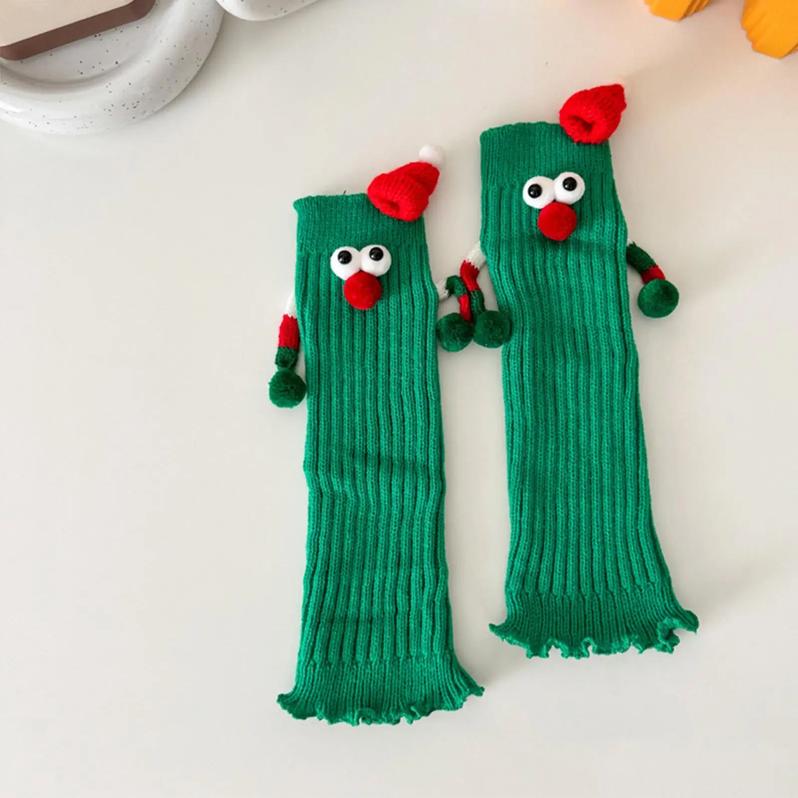 Holding Hands Socks Funny Magnetic Suction Christmas Stockings Funny For Kids Couples Friends Home Halloween Christmas Holiday