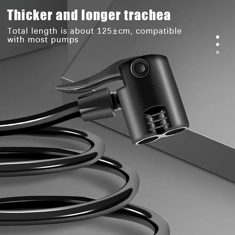 Удлинительная трубка для велосипедного воздушного насоса, универсальный соединительный шланг для насадок для накачивания шин, аксессуары для велосипедного насоса, легкое решение для накачивания