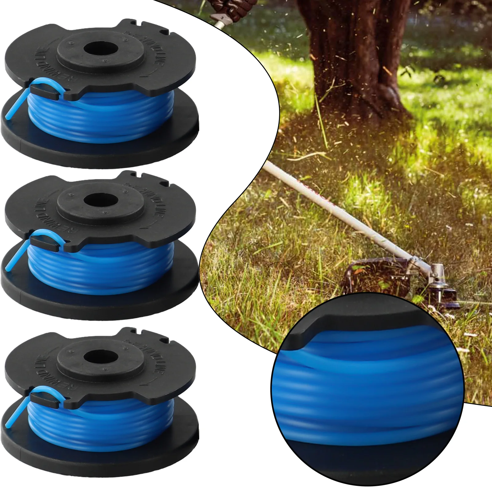 

3 шт., катушки для триммера Ryobis RAC125