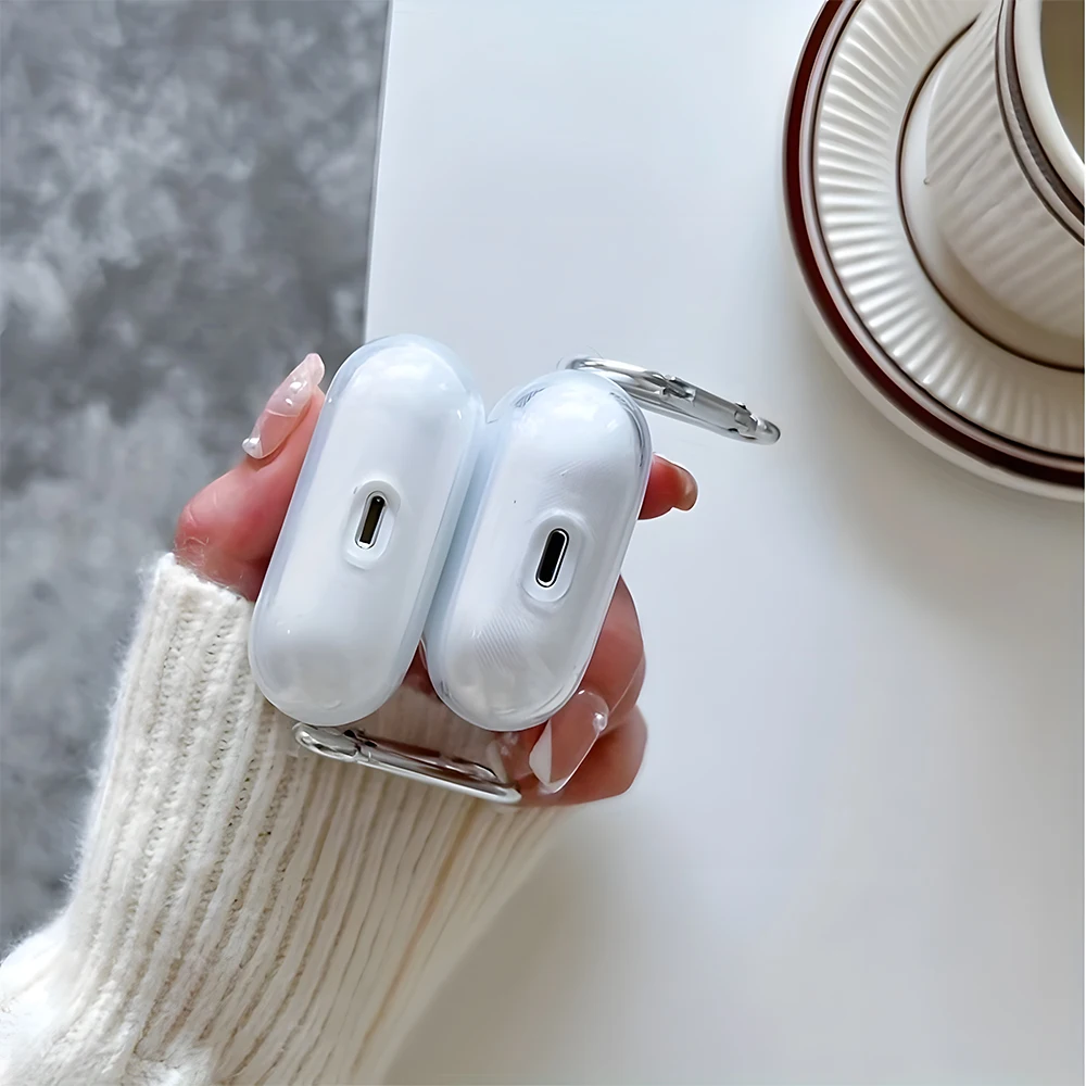 Colorful Abstract Floral Clear Earphone Case for AirPods 4/2/3/1 Earbuds Case For AirPods Pro 2/Pro 3/Pro TPU Protective Cover view 6